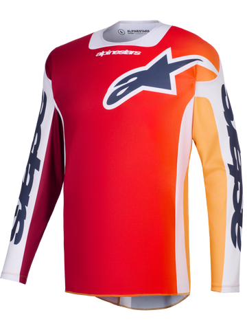2026 Alpinestars Racer Portl Motocross Jersey - Red Light Gray Dark Gray