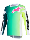 2026 Alpinestars Racer Portl Motocross Jersey - Green White Black