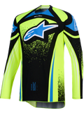 2026 Alpinestars Techstar Nomur Motocross Jersey - Dk Navy Yllw Fl Ucla Blue
