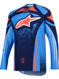 2026 Alpinestars Techstar Nomur Motocross Jersey - Dark Navy Orange Blue