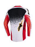2026 Alpinestars Techstar Nomur Motocross Jersey - Light Gray Red Black