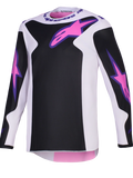 2026 Alpinestars Fluid Grid Motocross Jersey - Black Light Gray Purple