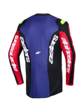 2026 Alpinestars Fluid Grid Motocross Jersey - Red Black Purple