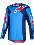 2026 Alpinestars Fluid Grid Motocross Jersey - Blue Red