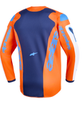 2026 Alpinestars Fluid Grid Motocross Jersey - Orange Ucla Blue