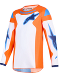 2026 Alpinestars Fluid Grid Youth Motocross Jersey - Orange Ucla Blue