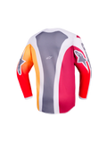 2026 Alpinestars Fluid Portl Youth  Motocross Jersey - Red Light Grey Dark Grey