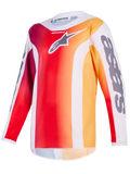 2026 Alpinestars Fluid Portl Youth  Motocross Jersey - Red Light Grey Dark Grey
