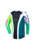 2026 Alpinestars Fluid Portl Youth  Motocross Jersey - Green White Black