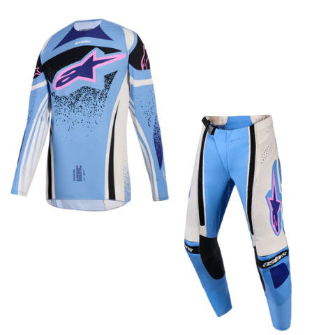 2026 Alpinestars Woman Stella Techstar Nomur Kit Combo Blue White Black