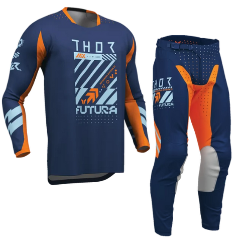 2026 Thor Launchmode Futura Kit Combo Navy Orange