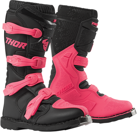 Thor Blitz Womens XP Pink Black Motocross Boots