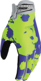 2026 Thor Glove Youth Launchmode Bleach Grey Acid
