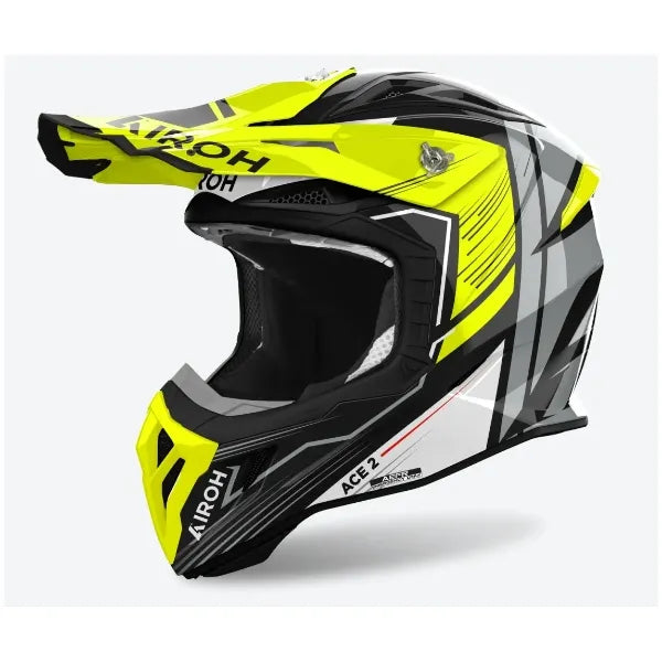Airoh Aviator Ace 2 Engine Yellow Gloss Helmet – AT Motocross