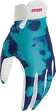 2026 Thor Glove Youth Launchmode Bleach White Aqua