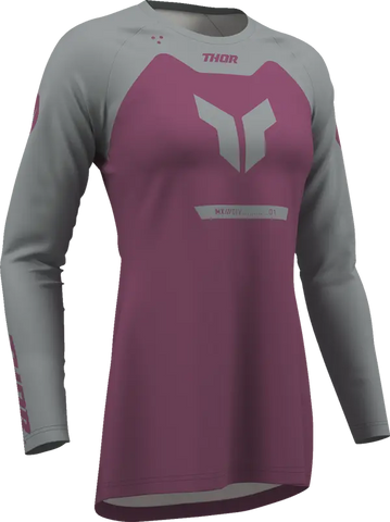 2026 Thor Women's Ridemode Jersey Menace Purple Grey