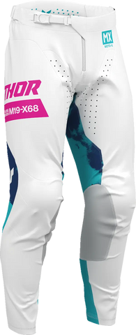 2026 Thor Pant Launchmode Bleach White Aqua