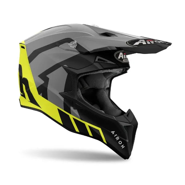 Airoh Wraap Reloaded Yellow Matt Helmet – AT Motocross