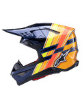 Alpinestars Helmet SM10 TLD Blue Orange Yellow Flo Red