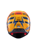 Alpinestars Helmet SM10 TLD Blue Orange Yellow Flo Red