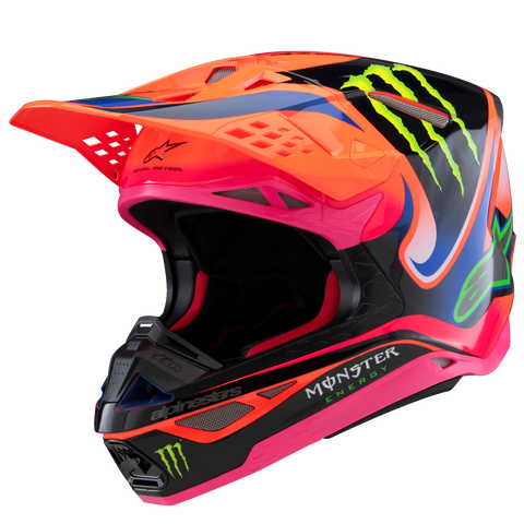 Alpinestars Helmet SM10 Deegan Orange Flo Purple Pink