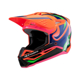 Alpinestars Youth Helmet Deegan Orange Fluo Purple Pink