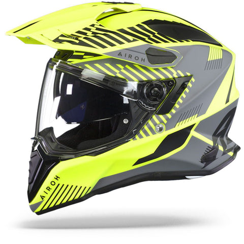 Airoh Commander Boost Neon Yellow Matt Adventure Helmet