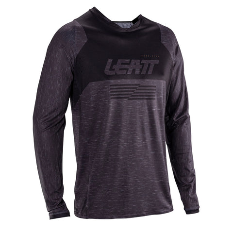 2026 Leatt 4.5 Moto Lite Jersey Stealth Black Grey