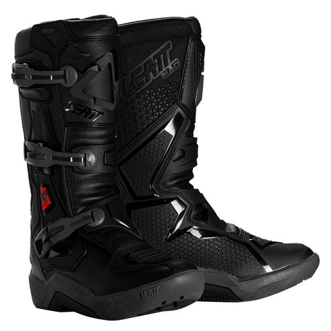 2026 Leatt 3.5 Youth Motocross Boots Stealth Black