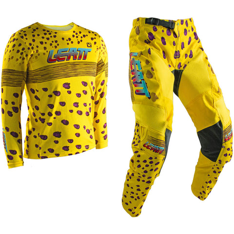 Leatt 3.5 Pant and Jersey Kit Youth Cheetah