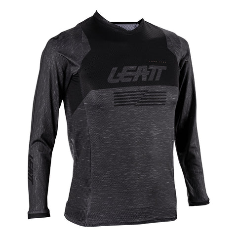 2026 Leatt 4.5 Moto Youth Jersey Stealth Black Grey