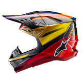 Alpinestars Helmet Supertech SM10 Era Gold Yellow Rio Red Glossy