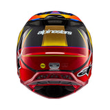 Alpinestars Helmet Supertech SM10 Era Gold Yellow Rio Red Glossy