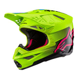 Alpinestars Helmet Supertech SM10 Unite Yellow Fluo Black Diva Pink Glossy