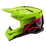 Alpinestars Helmet Supertech SM10 Unite Yellow Fluo Black Diva Pink Glossy
