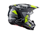 Alpinestars Helmet SM5 Rover Dark Gray Yellow Fluo Glossy
