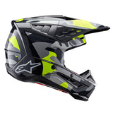 Alpinestars Helmet SM5 Rover Dark Gray Yellow Fluo Glossy