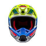 Alpinestars Helmet SM5 Sail Yellow Fluo Enamel Blue Silver Glossy
