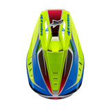 Alpinestars Helmet SM5 Sail Yellow Fluo Enamel Blue Silver Glossy