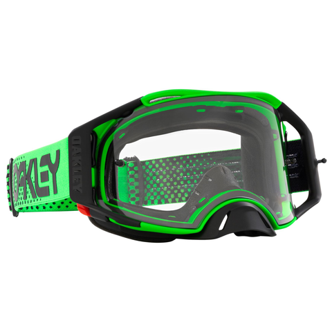 Oakley Airbrake Goggles Moto Green Clear Lens
