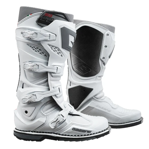 Gaerne SG22 Anthracite White Motocross Boots – AT Motocross