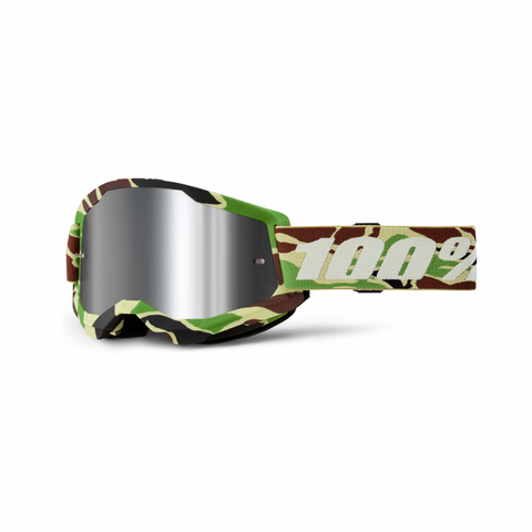 100% Strata 2 Goggle War Camo - Silver Mirror Lens