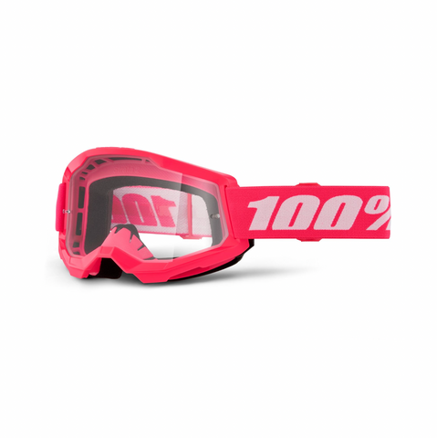 100% Strata 2 Goggle Pink - Clear Lens
