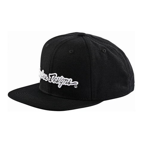 Troy Lee Design Signature Snapback Cap Black