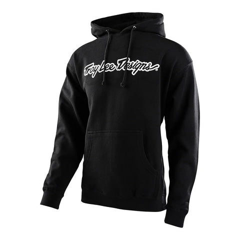 Troy Lee Designs Signature Youth Pullover Hoodie Black White