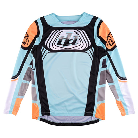 Troy Lee Designs Youth GP Pro Jersey Wavez Bleached Aqua