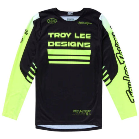 2026 Troy Lee Designs GP Pro Segment Jersey  Black Flo Yellow