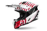 Airoh Twist 3 Thunder Red White Gloss Motocross Helmet