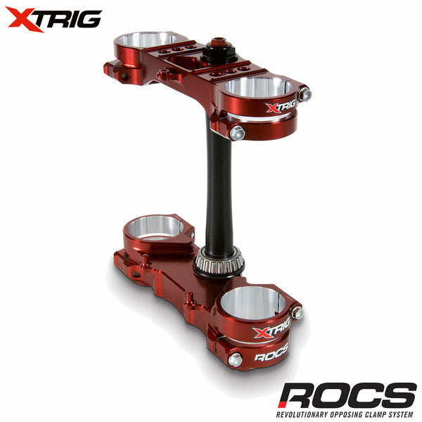 パーツ XTRIG ROCS XTRIG ROCS TECH CLAMP SET GREY SUZUKI 21.5MM RM-Z250 13-18