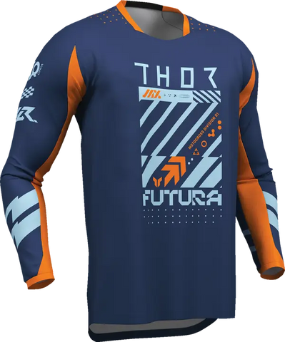 2026 Thor Launchmode Futura Youth Jersey Navy Orange
